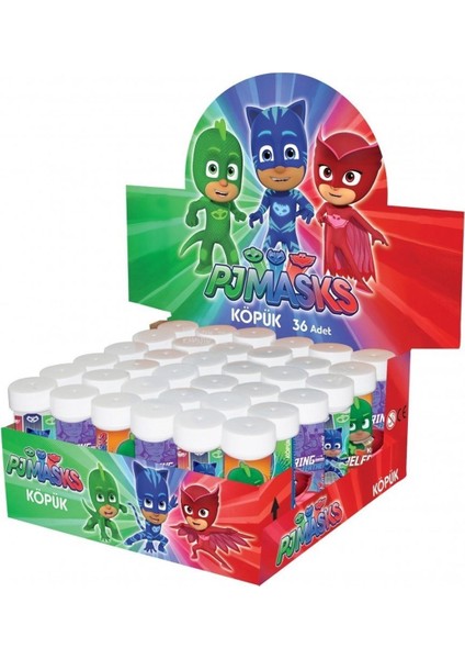 LPJ3837 Balonevi, Pj Masks Köpük Balon 36'lı Kutu