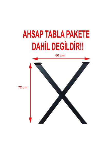 Cvtdesign Metal Masa Ayağı Çapraz x Model Masa Ayakları