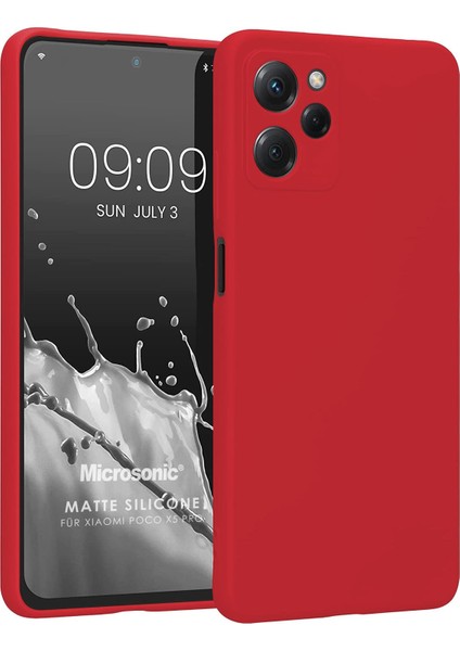 Matte Silicone Xiaomi Redmi 12 Kılıf Kırmızı