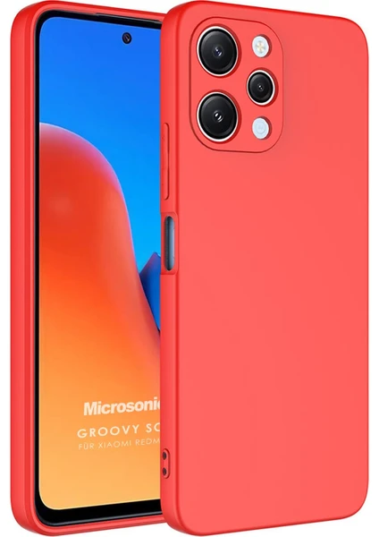 Xiaomi Redmi 12 Kılıf Groovy Soft Kırmızı