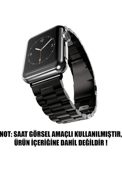 Apple Watch Ultra 2 Metal Stainless Steel Kordon Siyah