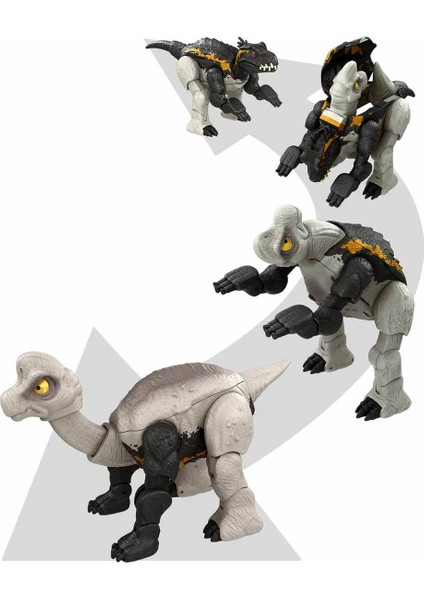 Değişim Serisi Çifte Tehlike Büyük Dinozor Figürleri HPD33 - Indoraptor &amp; Brachiosaurus