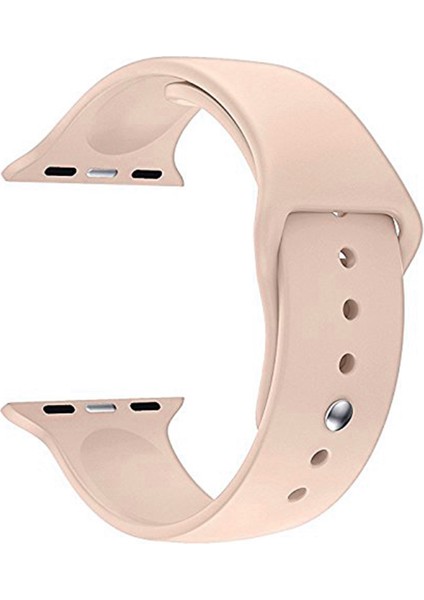 Apple Watch Series 9 45MM Silikon Kordon Rose Gold