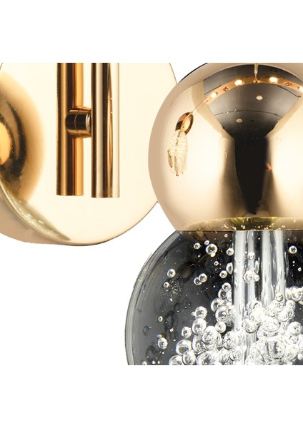 Sasha Modern 3 Renkli 3 Watt Gold Tasarım Salon Koridor Ledli Salon Aplik