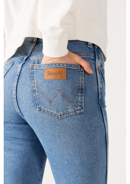 Mom Fit Yüksek Bel Dar Paça Siyah Jean Kot Pantolon