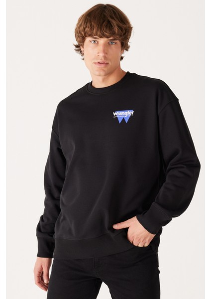 Oversize Fit Geniş Kesim Bisiklet Yaka Şardonlu Açık Mavi Sweatshirt modelleri