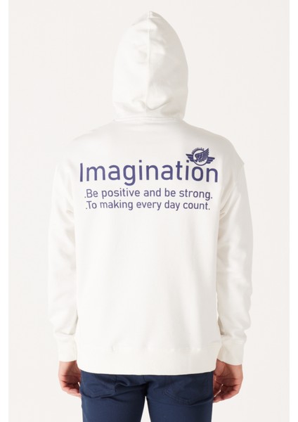 Loose Fit Rahat Kesim Kapüşonlu İçi Polarlı Yeşil Sweatshirt