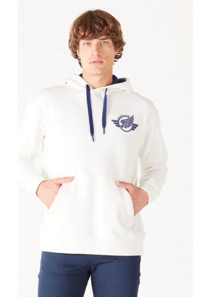 Loose Fit Rahat Kesim Kapüşonlu İçi Polarlı Yeşil Sweatshirt fiyatları