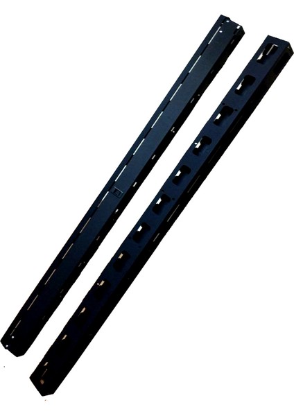 32U Dikey Kablo Düzenleyici Kapaklı (1 Set: 2 Adet)