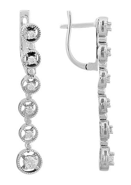 Pırlanta Su Yolu Küpe 0406E0005