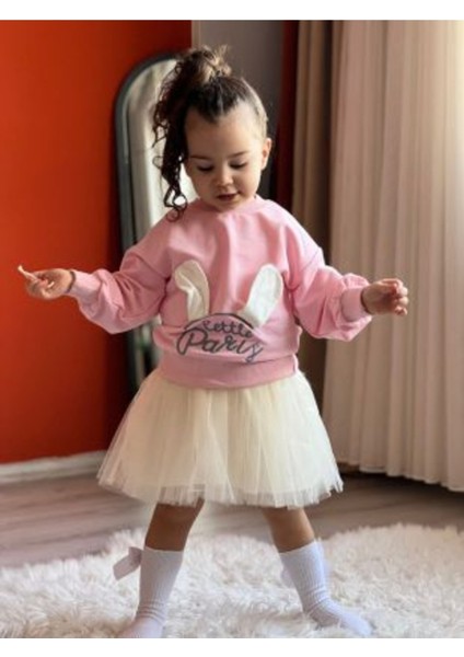 Besvika Kids Kız Çocuk Sweat ve Tütü Elbise Takım MV219