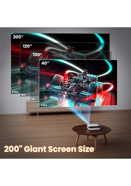 1080P 9500L Taşınabilir Dış Mekan Bluetooth Film Projektörü -100 Inc fırsatları