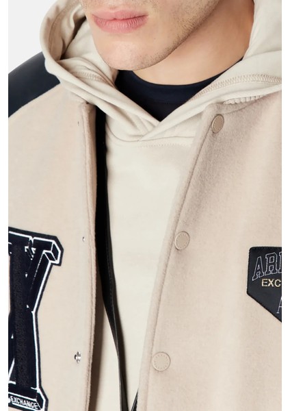 Yünlü Kolej Yaka Regular Fit Bomber Ceket Erkek Ceket 6RZB21 Znıkz 49AJ modelleri