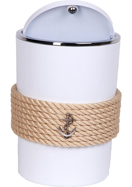 Beyaz Çöp Kovası – Marin Tarz Yat & Tekne Aksesuarı