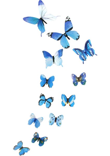 12 3D Çıı Oturma Odası Çıı Mavi (Yurt Dışından)