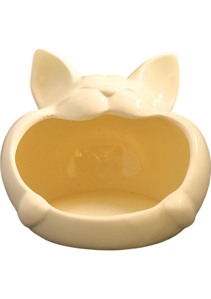 Kedi Heykeli Hayvan Heykel Anahtar Saklama Kutusu Heykelcik Iskandinav Anahtarlık Organizatör Sütlü Beyaz (Yurt Dışından)