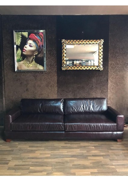 London Hakiki Deri Kanepe