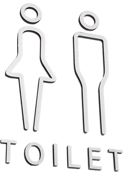 2x Tuvalet I Tuvalet Akrilik Süslemeleri I (Yurt Dışından) fiyatları