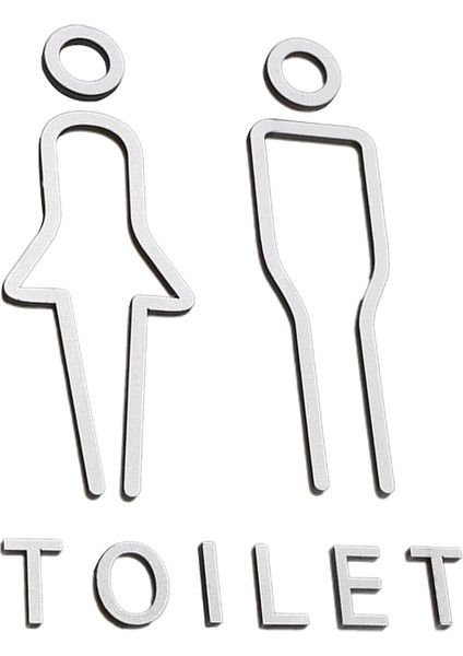 2x Tuvalet I Tuvalet Akrilik Süslemeleri I (Yurt Dışından) fırsatları