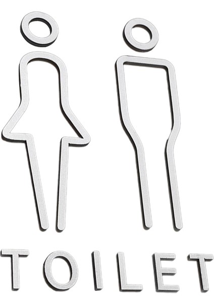 2x Tuvalet I Tuvalet Akrilik Süslemeleri I (Yurt Dışından) indirimleri