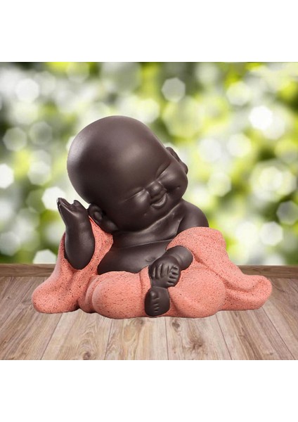 Seramik Küçük Maitreya Uddha Heykeli Heykelcik (Yurt Dışından)