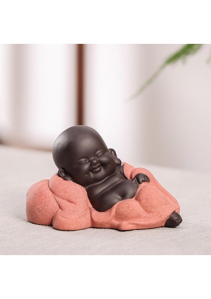 Seramik Küçük Maitreya Buda Heykeli Heykelcik C (Yurt Dışından)