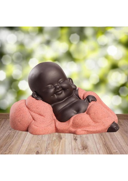 Seramik Küçük Maitreya Buda Heykeli Heykelcik C (Yurt Dışından)