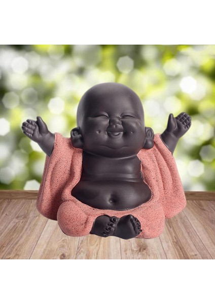 Seramik Küçük Maitreya Buda Heykeli Heykelcik (Yurt Dışından)
