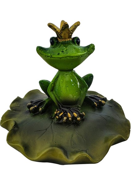 Yüzen Kurbağa Heykeli Yeşil (Yurt Dışından)