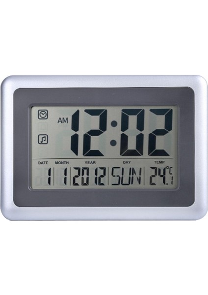 Sıcaklık Termometreli Büyük LCD Dijital Çalar Saat (Yurt Dışından)