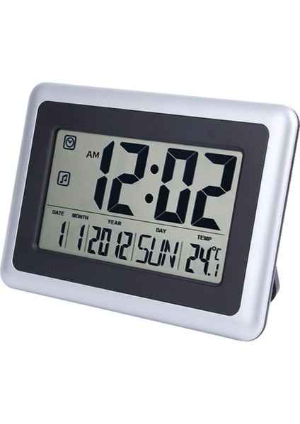Sıcaklık Termometreli Büyük LCD Dijital Çalar Saat (Yurt Dışından)