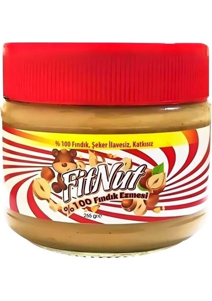 %100 Fındık Ezmesi Katkısız Şeker Ilavesiz 255 gr