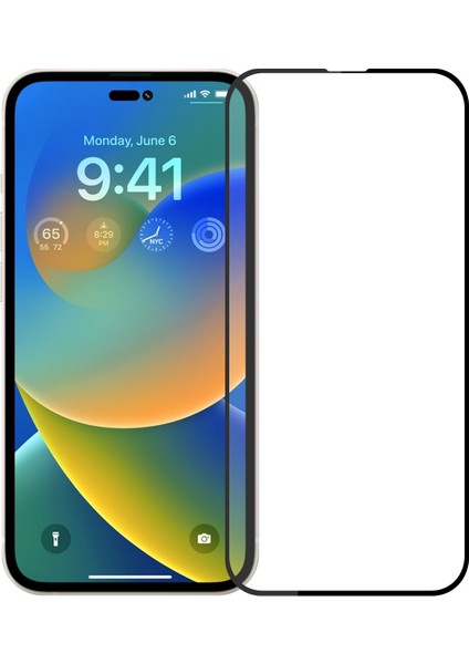 Apple iPhone 15 Pro Uyumlu Tam Kapatan Tamperli Cam Ekran Koruyucu Kırılmaz Cam