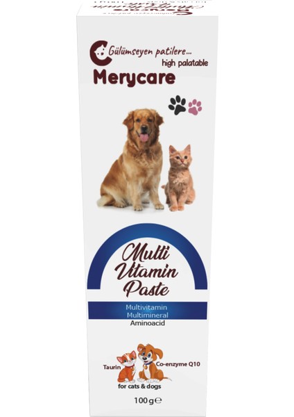 Kedi Köpek Multivitamin Paste Nefis Lezzetli Formül 100 ml