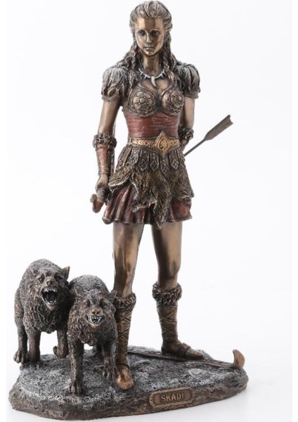 Veronese Biblolar-Wise Mitoloji & Tarih-Wıse Skadı-17*21*27,5 CM-JWU76984A4– Dekoratif Obje ve Koleksiyonluk Model