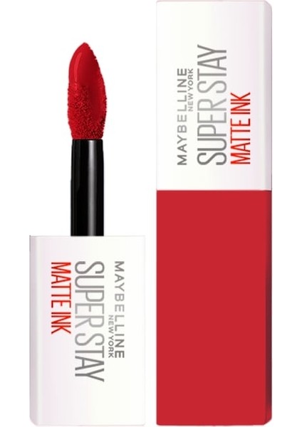 Super Stay Vinyl Ink Uzun Süre Kalıcı Likit Parlak Ruj 10 Lippy & Maybelline Mini Matte Ink