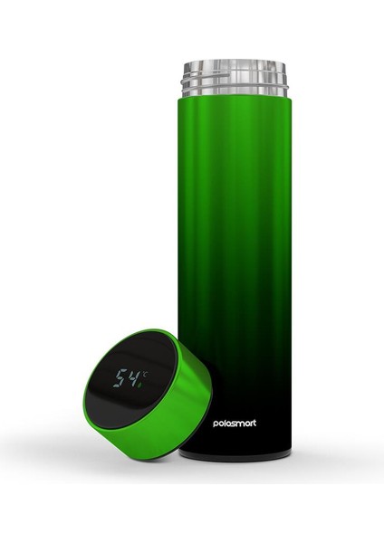 PSH01 Dijital Göstergeli Termos 500 ml Yeşil