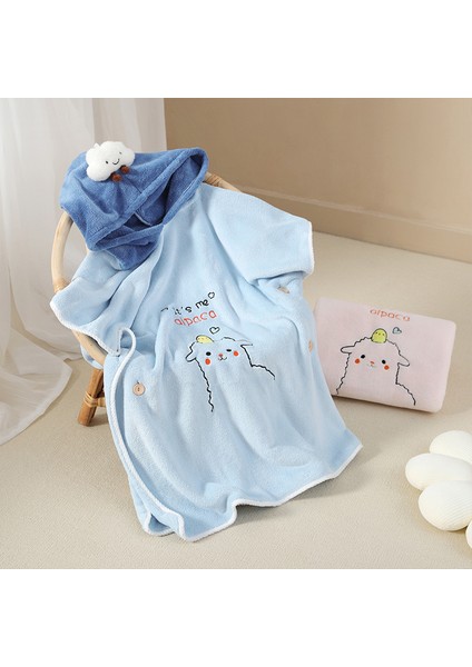 Bebek Banyo Tekstili Bebek Bornozu Çocuk Banyo Havlusu Çocuk Bornozu Çocuk Kapüşonlu Banyo Havlusu Yüzme Bornozu Tüy Dökmez Solmaz Çabuk Kurur (Yurt Dışından)
