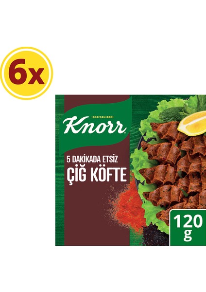 Çiğ Köfte Seti 120G X6