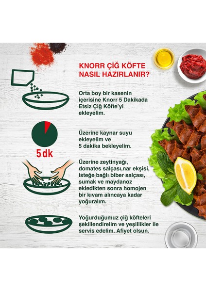 Çiğ Köfte Seti 120G X6