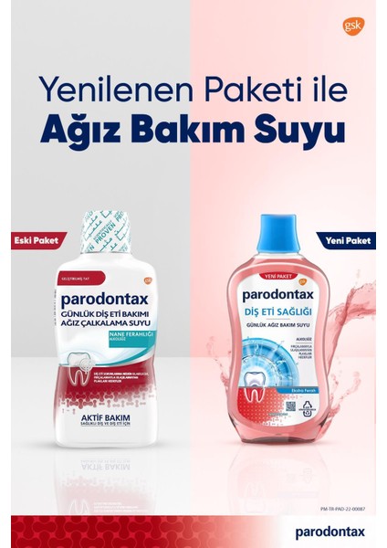 Diş Eti Bakımı Ekstra Ferah Ağız Bakım Suyu 500ml​