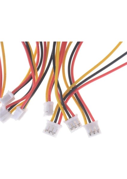 Sanec 2mm 3pin Jst Ph Kablolu Konnektör Beyaz Takım 30CM - Çift Taraflı