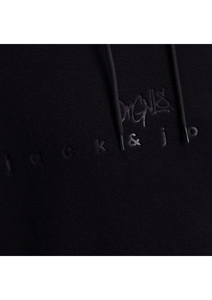 Jorsilverlake Fleece Hood Erkek Siyah Sweatshirt 12242470-Black modelleri
