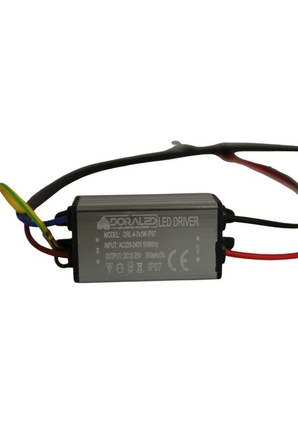 4-7X1W 350Ma 12-25V Power Led Driver IP67 Power Led Sürücü