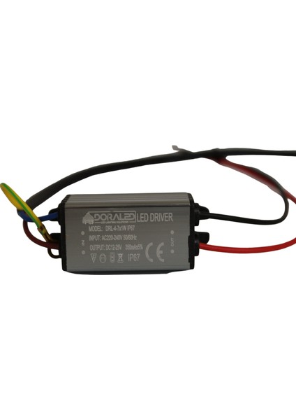 4-7X1W 350Ma 12-25V Power Led Driver IP67 Power Led Sürücü