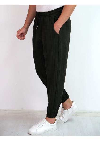 Jogger Pamuklu Standart Fit Normal Kesim Çizgili Eşofman Altı
