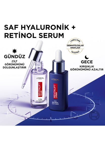 L'oréal Paris Revitalift Filler  Serum + Lazer Saf Retinol Gece Serumu Set