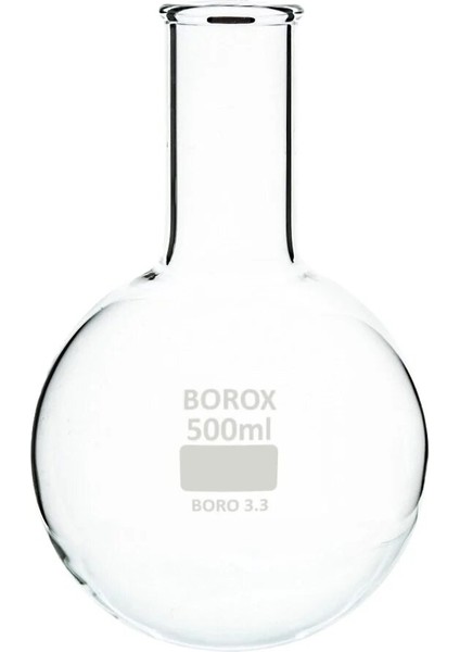 Cam Balon 500 mL - Dibi Yuvarlak Şilifsiz Kaynatma Balonu