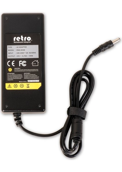 Hp Compaq 90W Siyah Uç Notebook Adaptör RNA-HC04