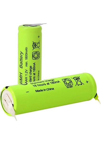 180AAH 1.2 Volt 1800 Mah Düz Kafa Puntalı Şarjlı Aa Kalem Pil